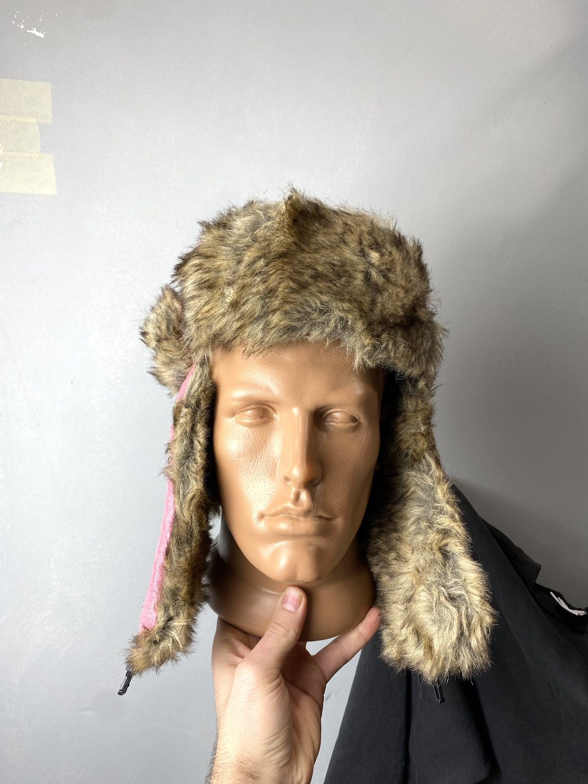 Vintage Vintage Alt Fuzzy Mohair Ushanka USSR Hat Balaclava Size ONE SIZE - 7 Thumbnail