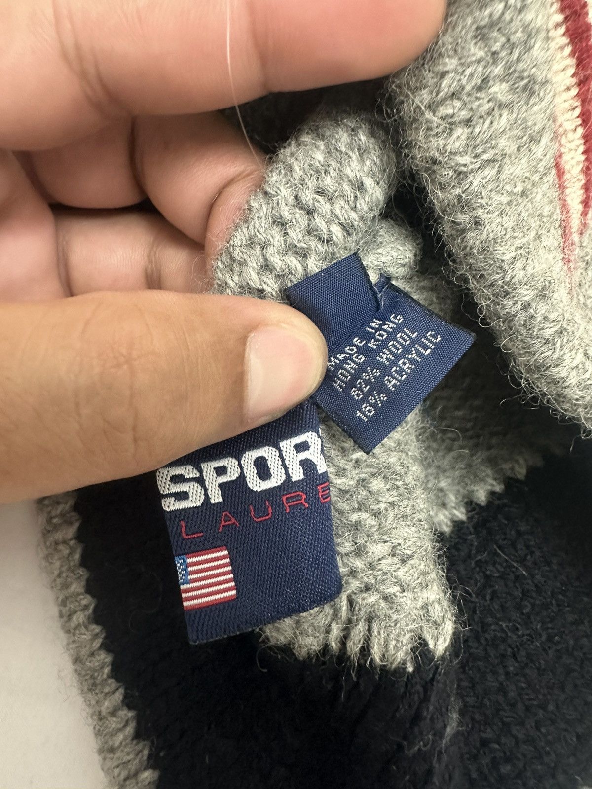 Polo Ralph Lauren × RRL Ralph Lauren Polo Sport Ralph Lauren Usa Flag Beanie Size ONE SIZE - 7 Thumbnail