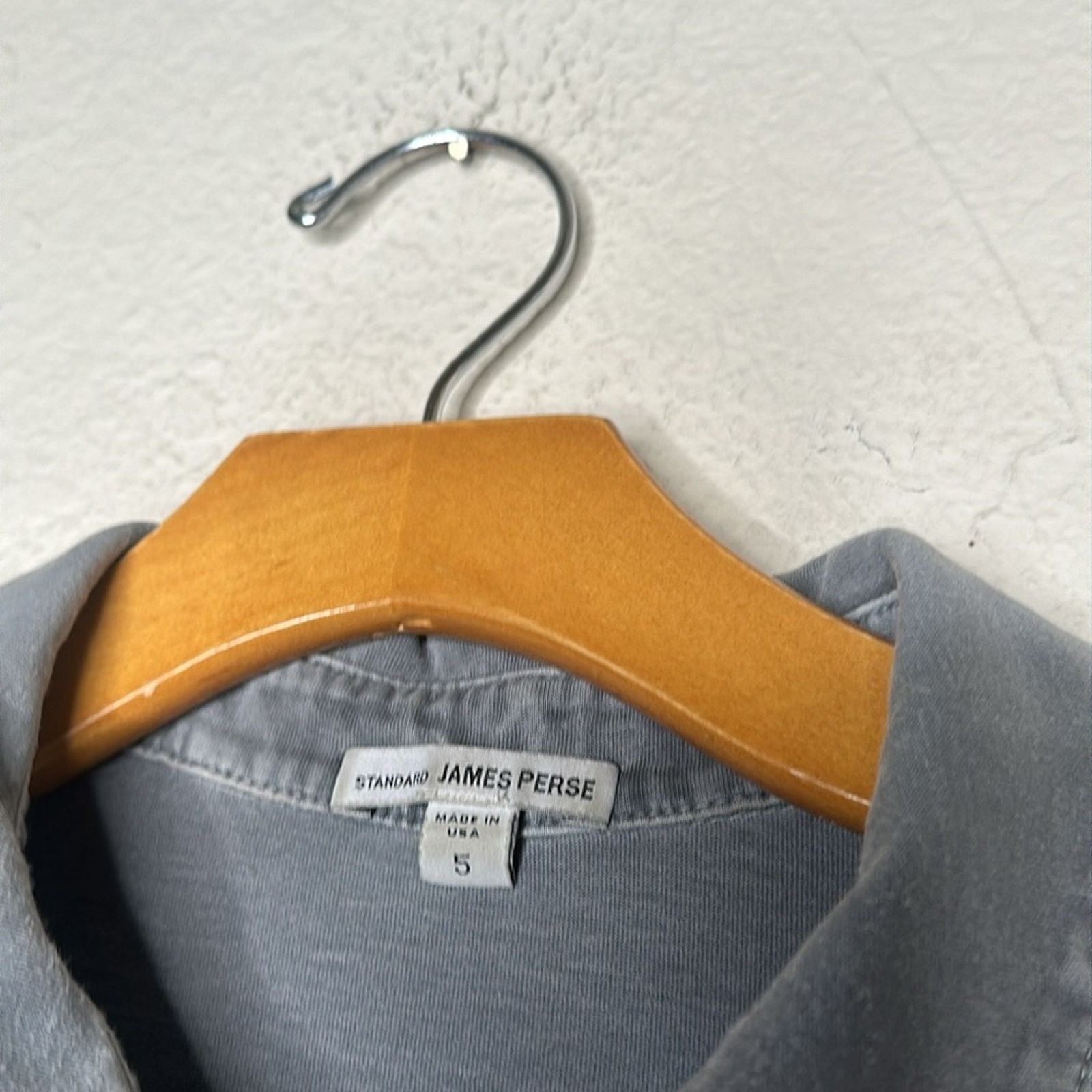 James Perse James Perse Supima Cotton Polo Shirt Olive Green Sz 5/XXL Size US XXL / EU 58 / 5 - 10 Thumbnail