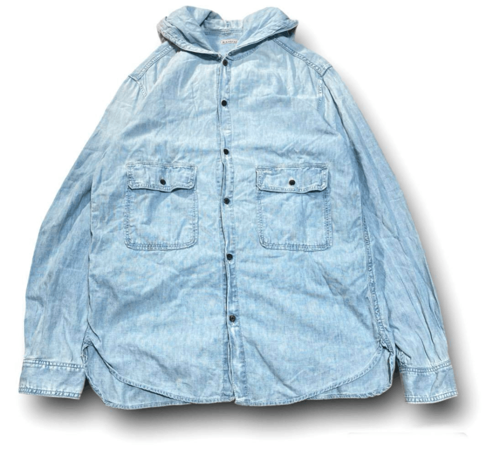Kapital Capital Hoodie Shirt Chambray Size US L / EU 52-54 / 3 - 1 Thumbnail