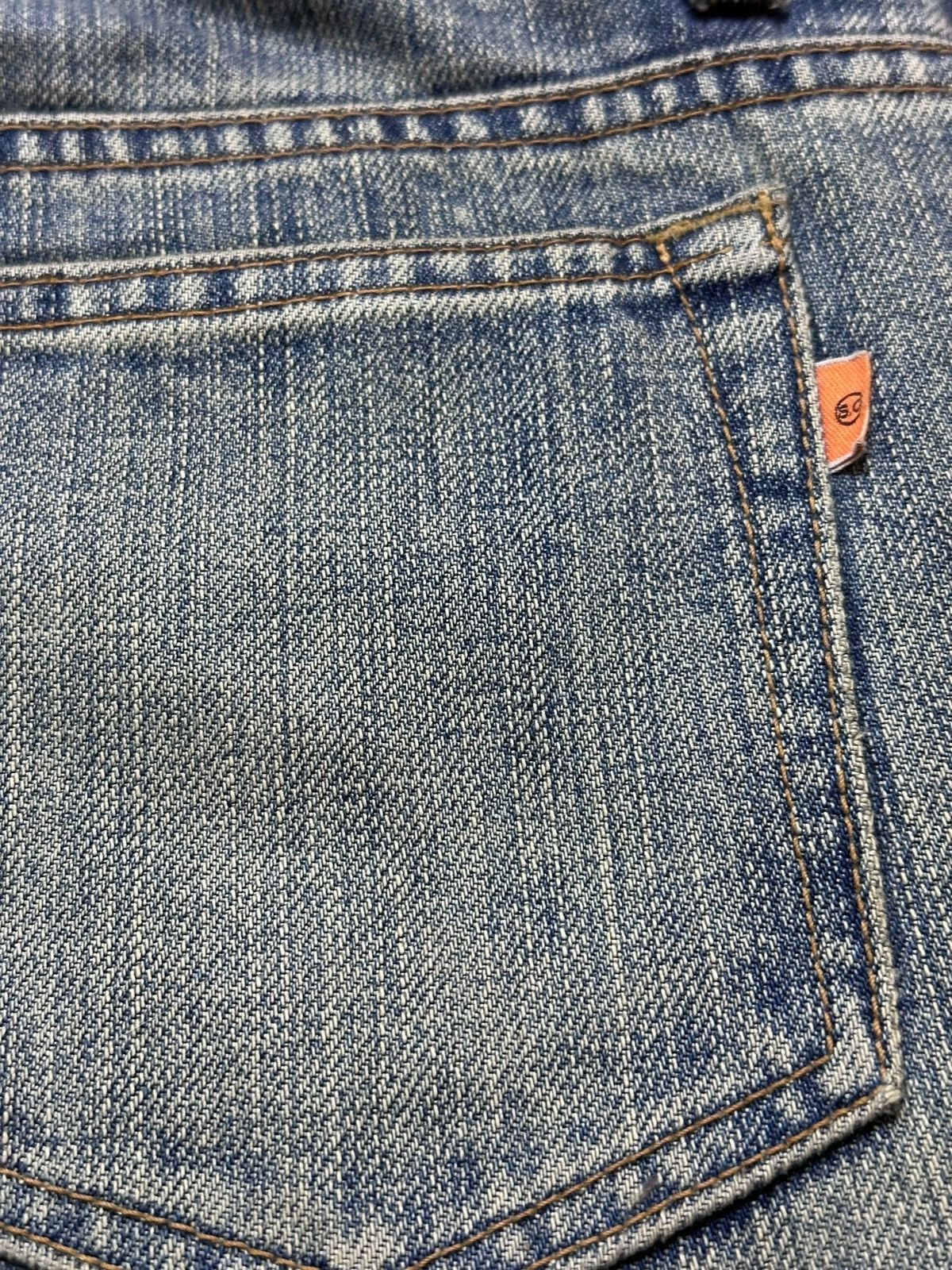 Le Grande Bleu (L.G.B.) Vintage Sweet Camel Flare Faded Denim Size US 31 - 7 Thumbnail