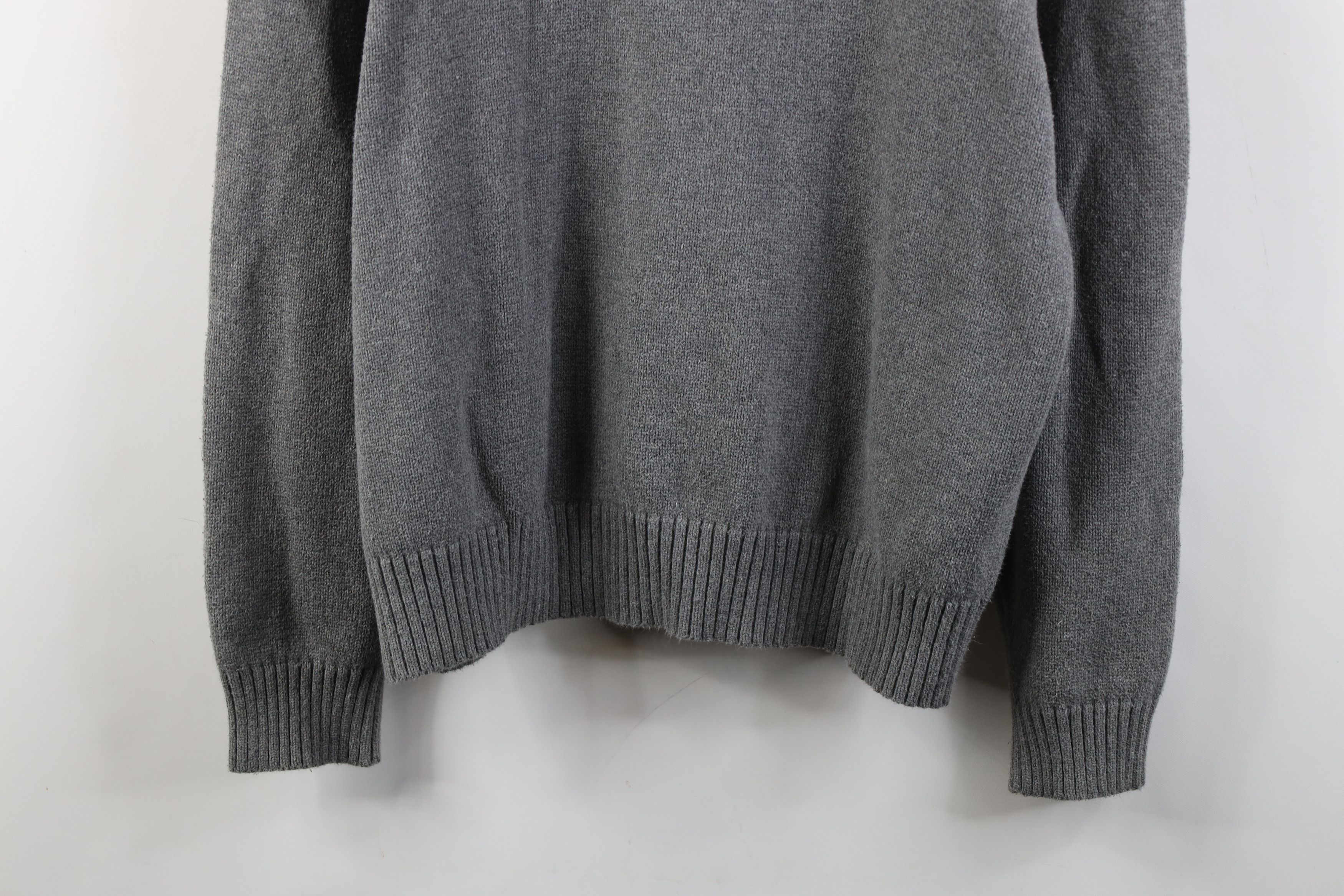 Polo Ralph Lauren Vintage 90s Ralph Lauren Cotton Ribbed Knit Half Zip Sweater Size US L / EU 52-54 / 3 - 3 Thumbnail