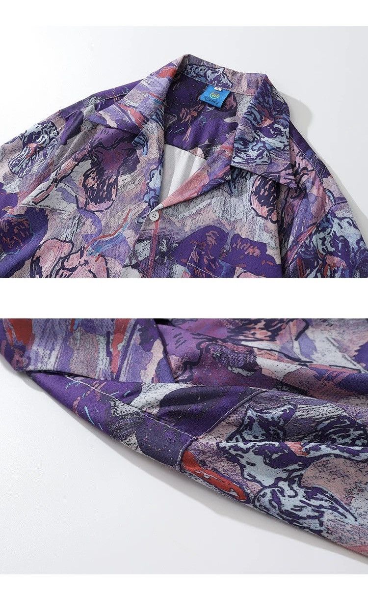 Other Graffiti Oil Painting Button Up Shirt Size US M / EU 48-50 / 2 - 5 Thumbnail