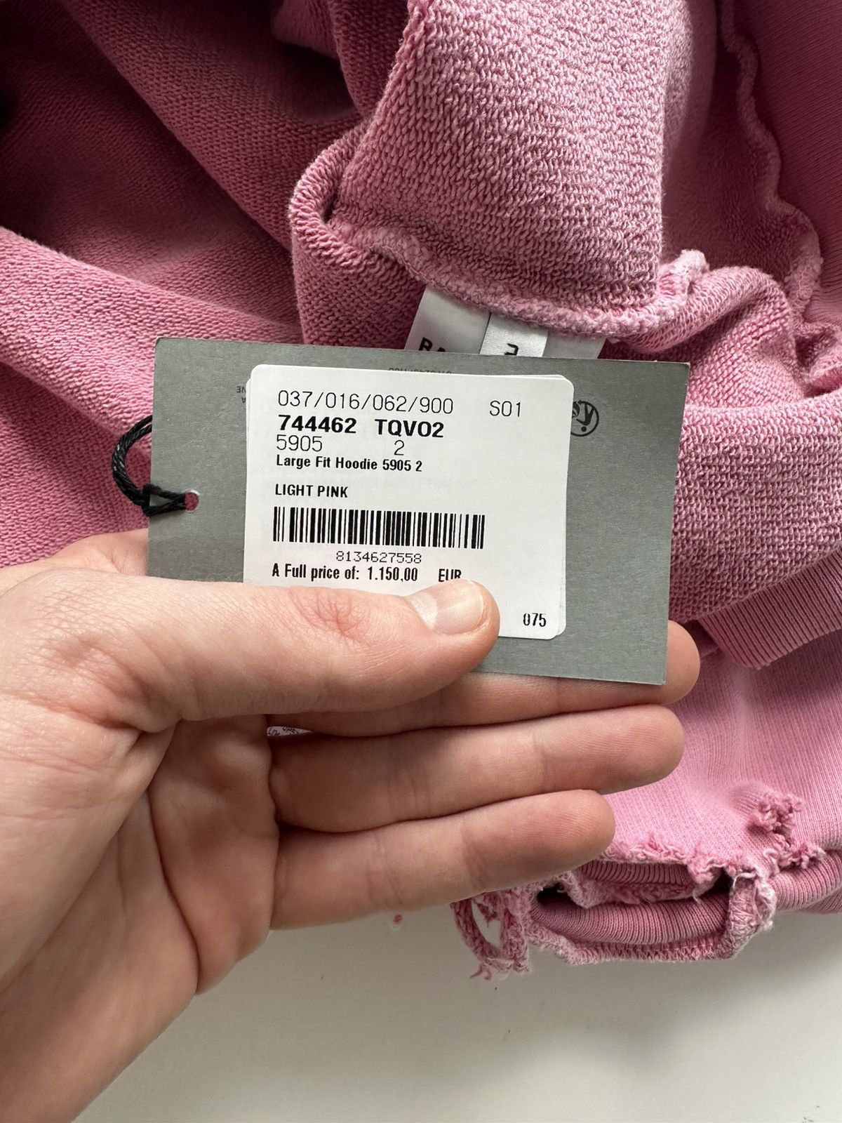 Balenciaga Balenciaga „Paris Moon“ faded pink distressed hoodie Sz2 NEW Size US M / EU 48-50 / 2 - 8 Thumbnail