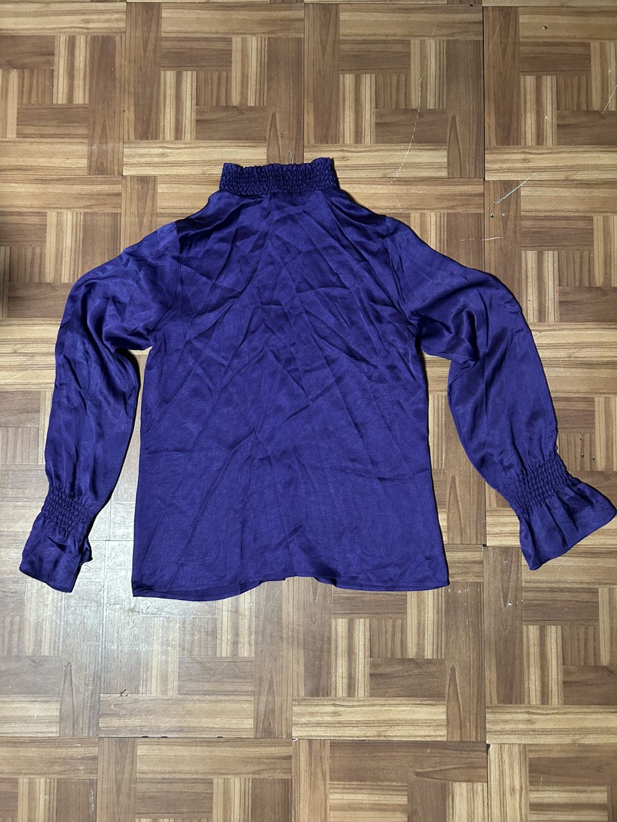 Versace × Vintage Vintage Silk Purple Button up shirt Size US M / EU 48-50 / 2 - 2 Thumbnail