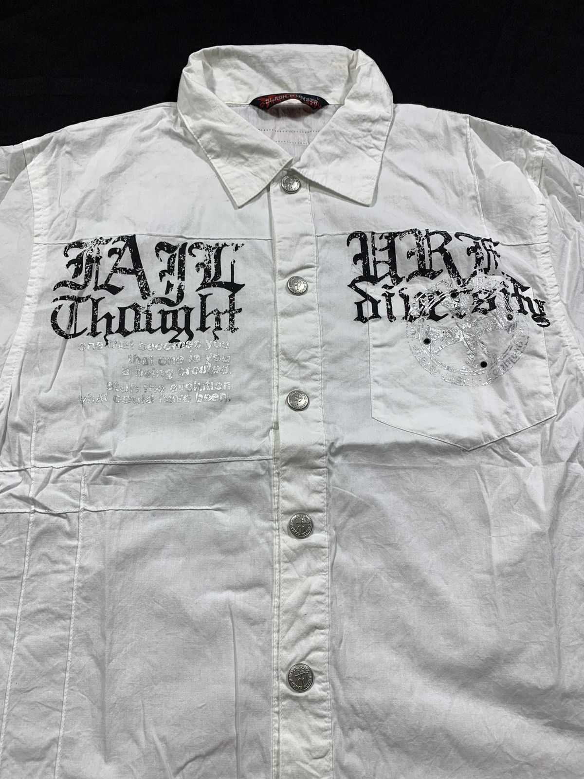 Hysteric Glamour Slash Number Japan Seditionaries Punk Gothic Shirt Size US L / EU 52-54 / 3 - 4 Thumbnail