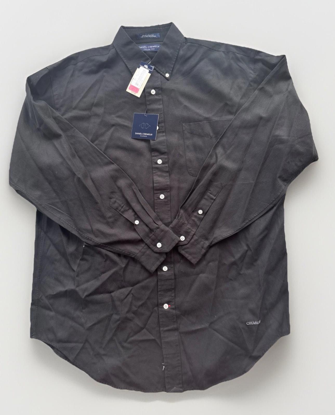Daniel Cremieux Daniel Cremieux 50% Silk Black Button Down Shirt Men's VTG Size US L / EU 52-54 / 3 - 1 Thumbnail