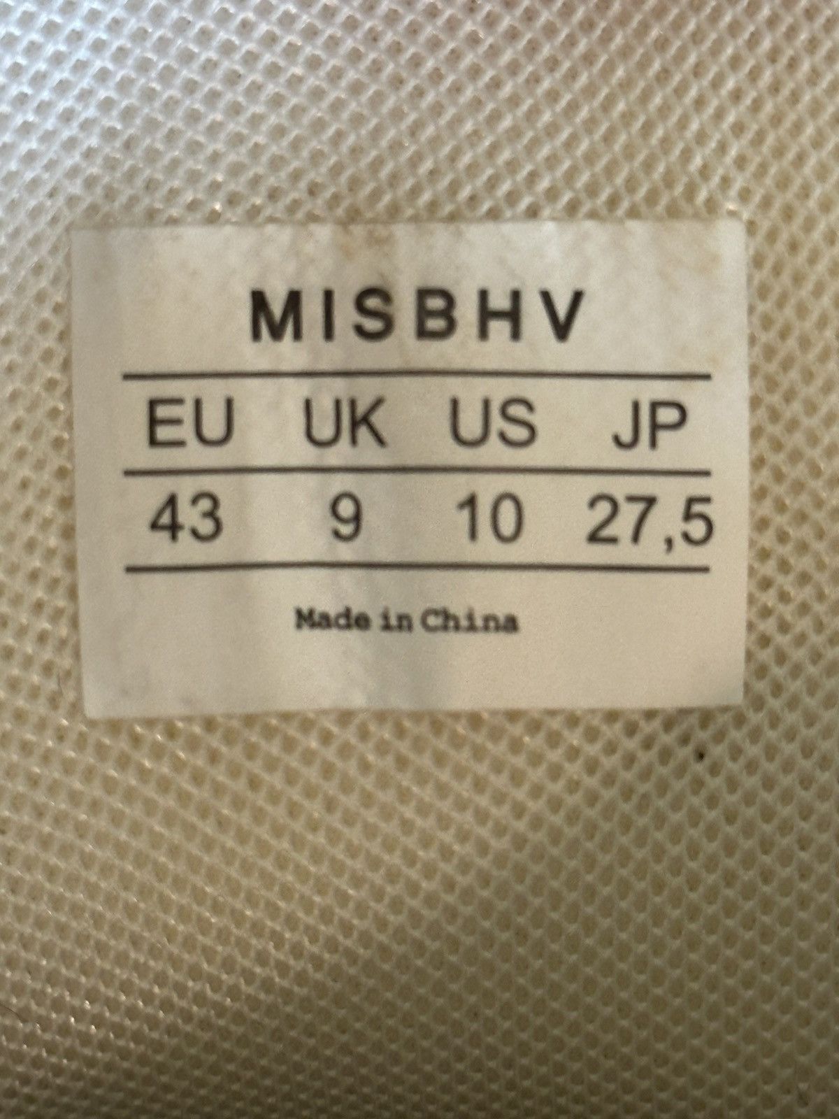 MISBHV Court Sneaker Beige