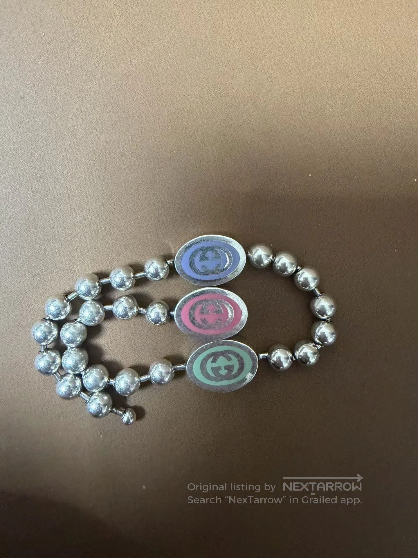 Gucci Guicci Three Color Beaded Bracelet| Size ONE SIZE - 1 Thumbnail