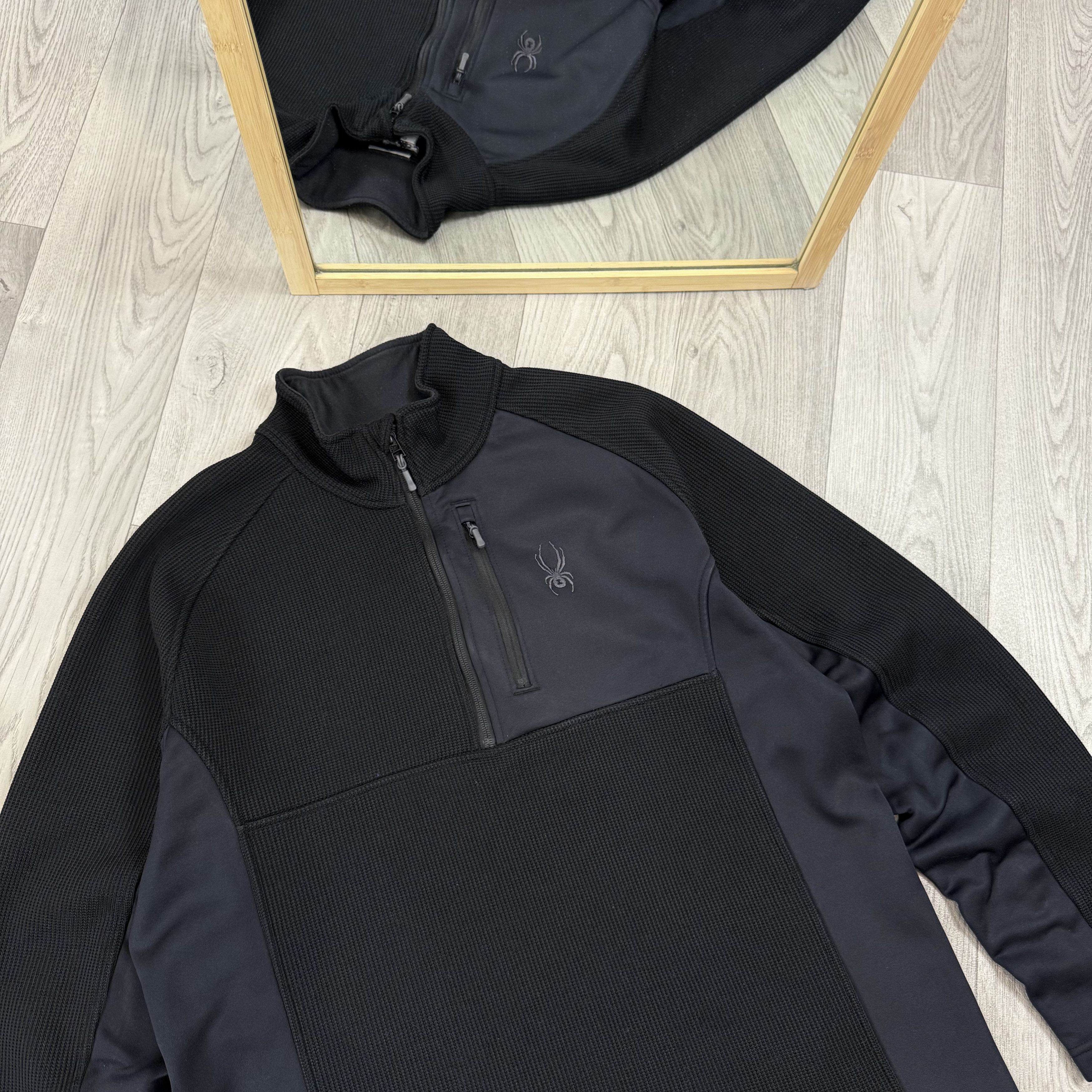 Spyder Vintage Spyder Gorpcore Black Half Zip Sweatshirt Sweater Size US L / EU 52-54 / 3 - 6 Thumbnail