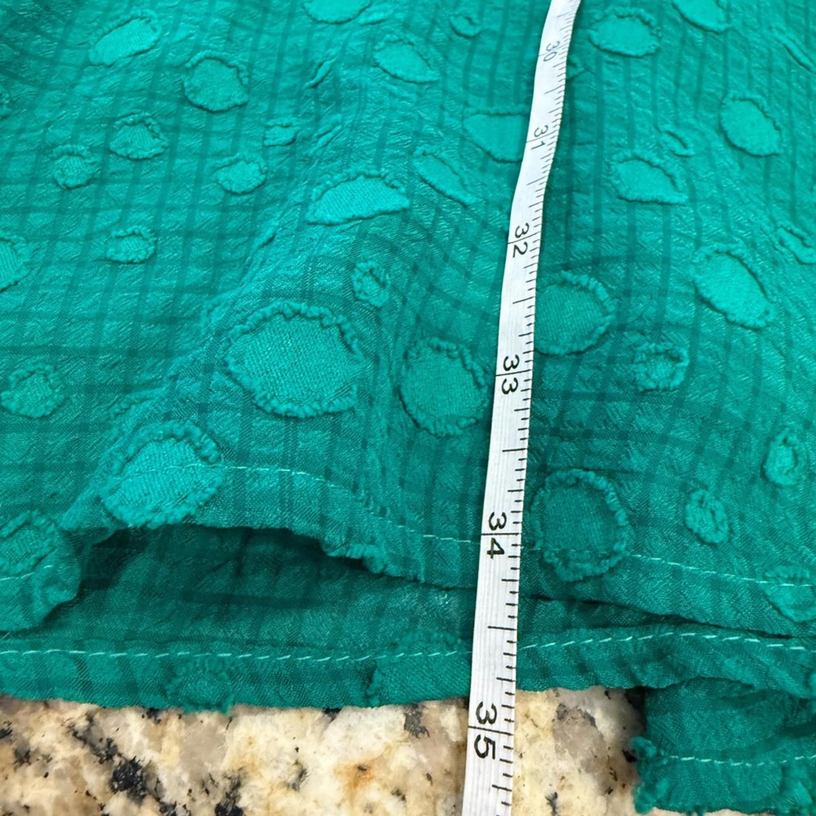 DKNY DKNY green sleeveless midi dress textured pattern SZ 8 Size M / US 6-8 / IT 42-44 - 9 Thumbnail