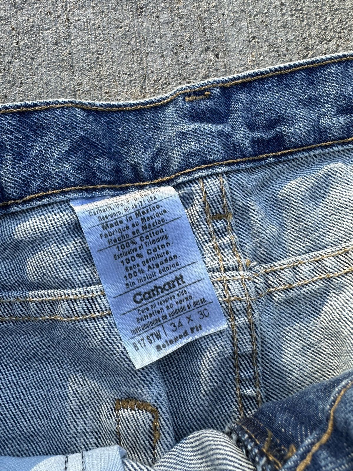 Carhartt × Vintage Vintage Carhartt Y2K Blue American Denim Hype Jeans Size US 32 / EU 48 - 5 Thumbnail