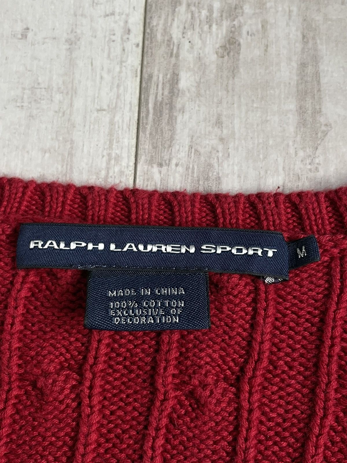 Polo Ralph Lauren Vintage Y2K Polo Ralph Lauren 00’s V Sweater Knitted RARE Size M / US 6-8 / IT 42-44 - 4 Thumbnail