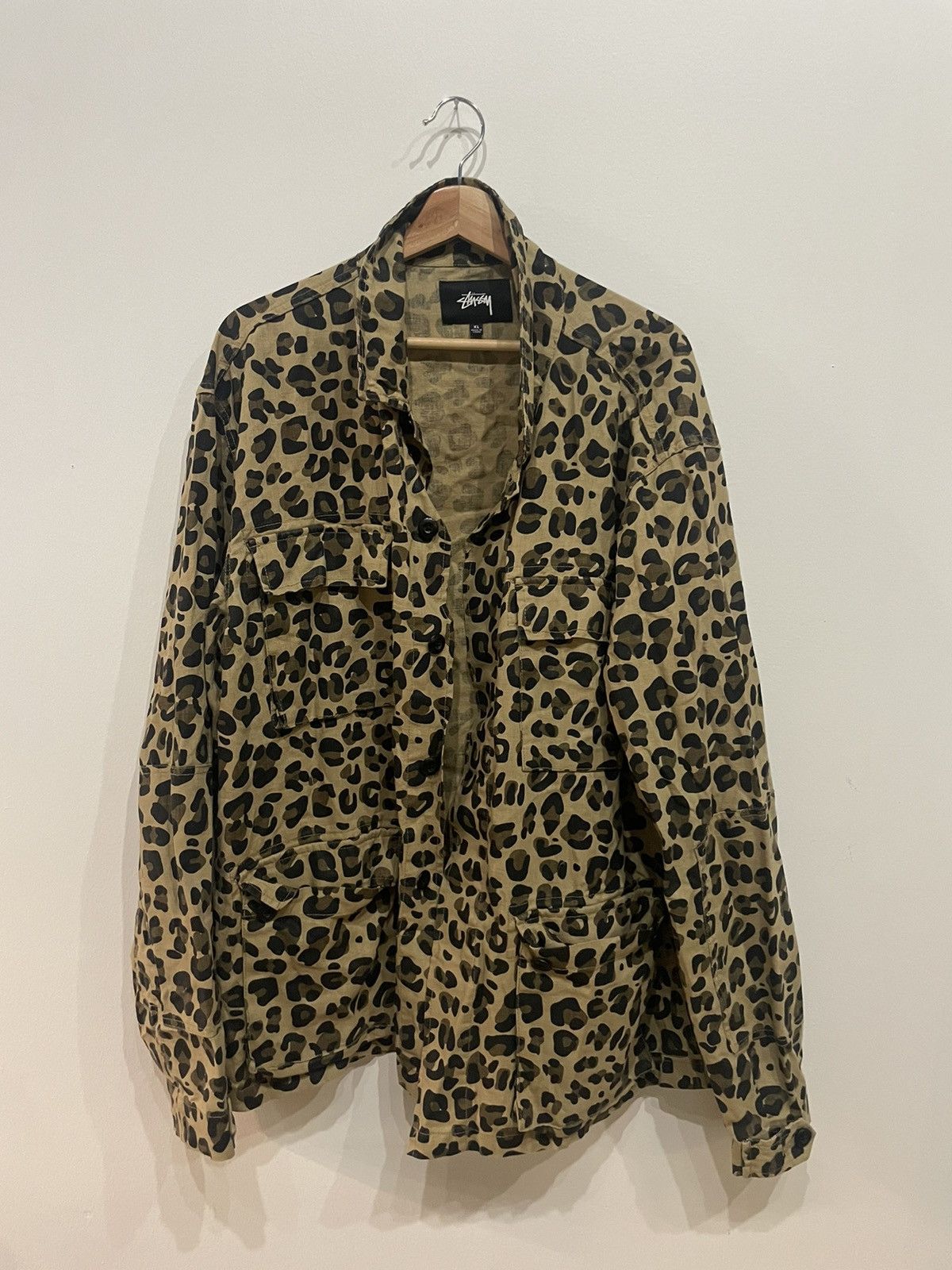 Stussy Stussy Leopard Print M65 Style Jacket | Grailed