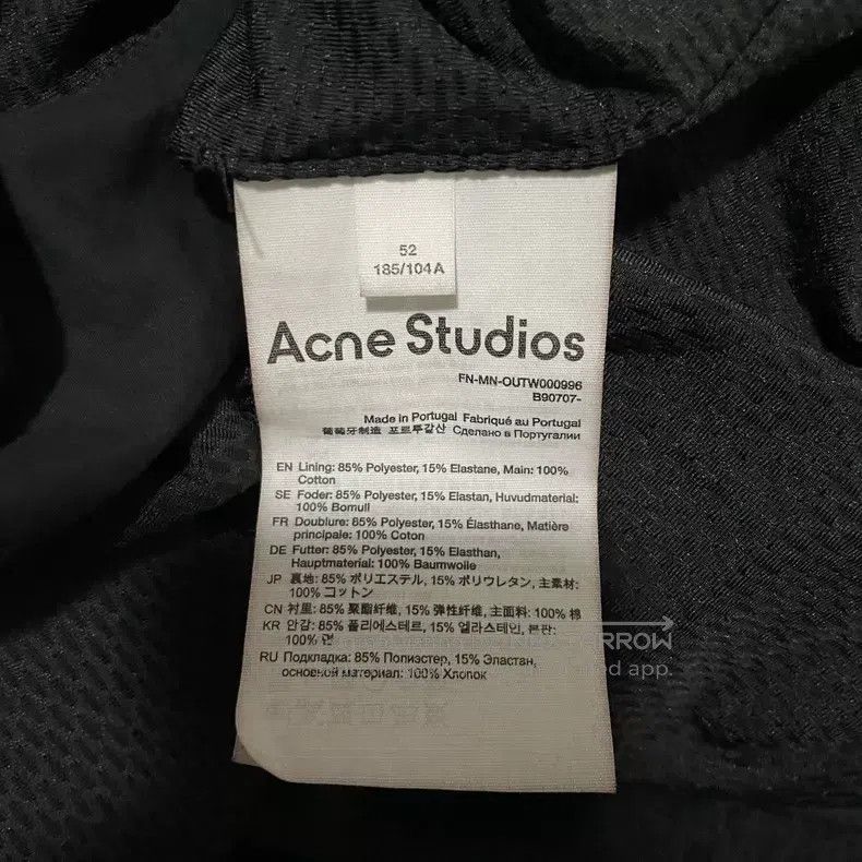 Acne Studios Acne Studios Black 1996 distressed lettering print coach j Size US L / EU 52-54 / 3 - 4 Thumbnail