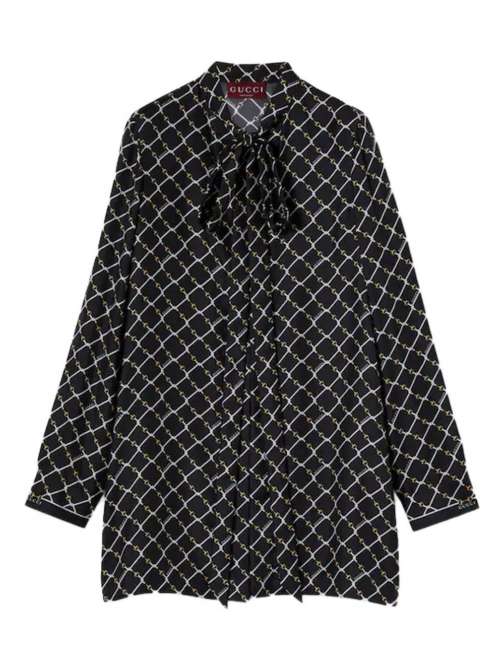 Gucci PRINTED SILK SHIRT Size M / US 6-8 / IT 42-44 - 1 Thumbnail
