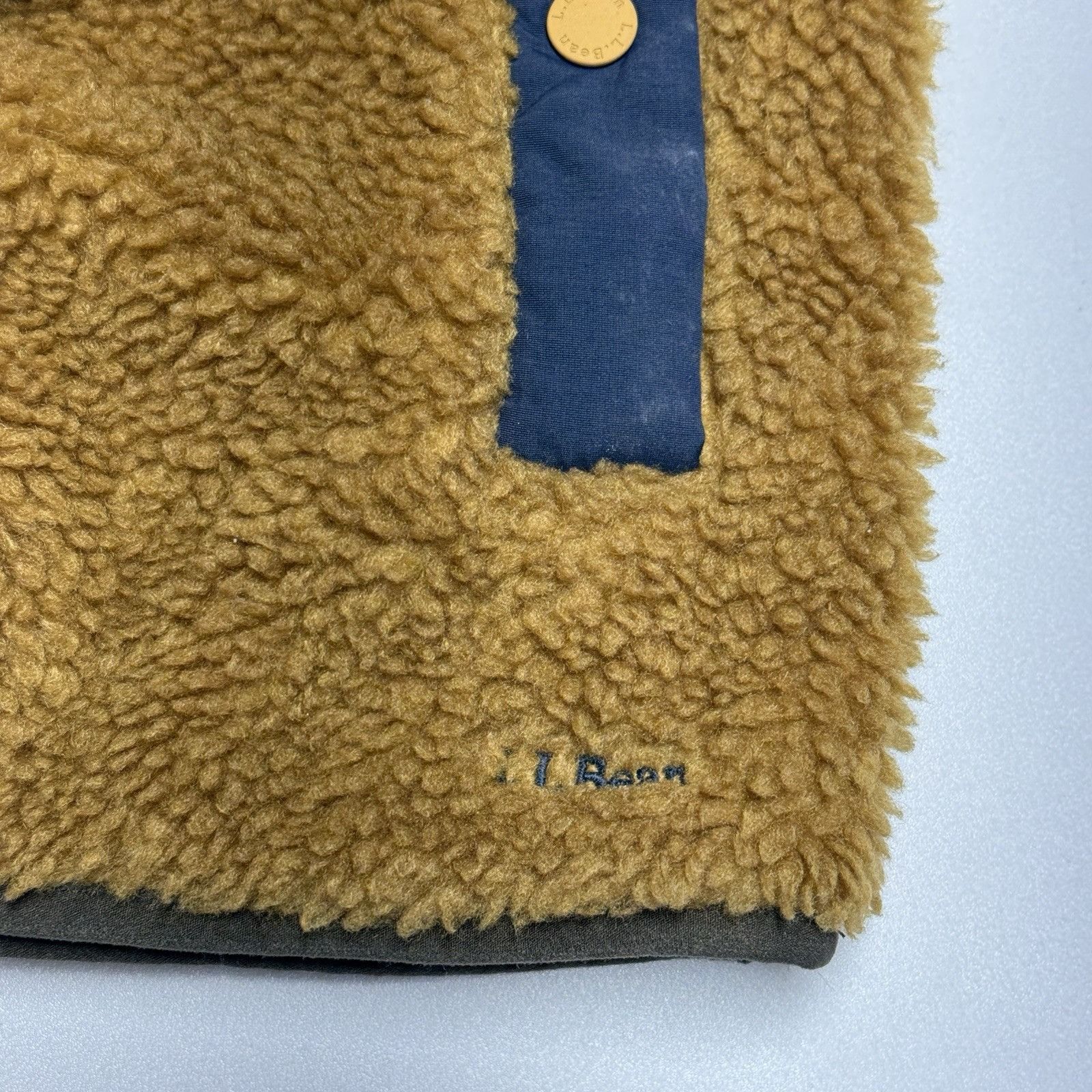 L.L. Bean LL Bean Women's Bean's Sherpa Fleece Jacket Antique Gold Size XXS / US 00 / IT 34 - 8 Thumbnail