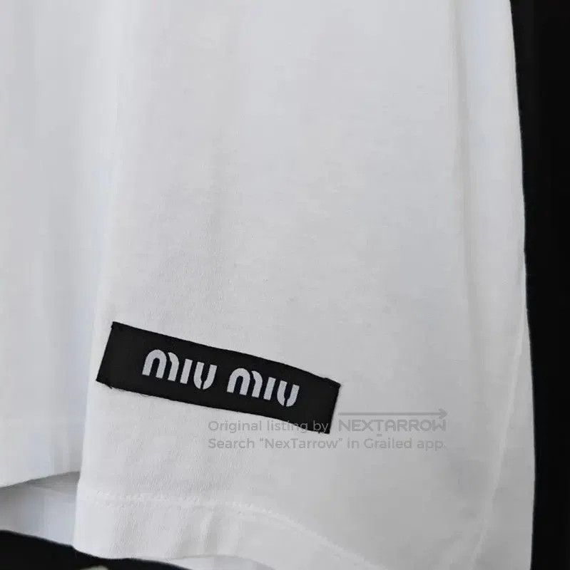 Miu Miu Miu Miu White Summer Cotton Lace Tee . Size XXS / US 00 / IT 34 - 7 Thumbnail