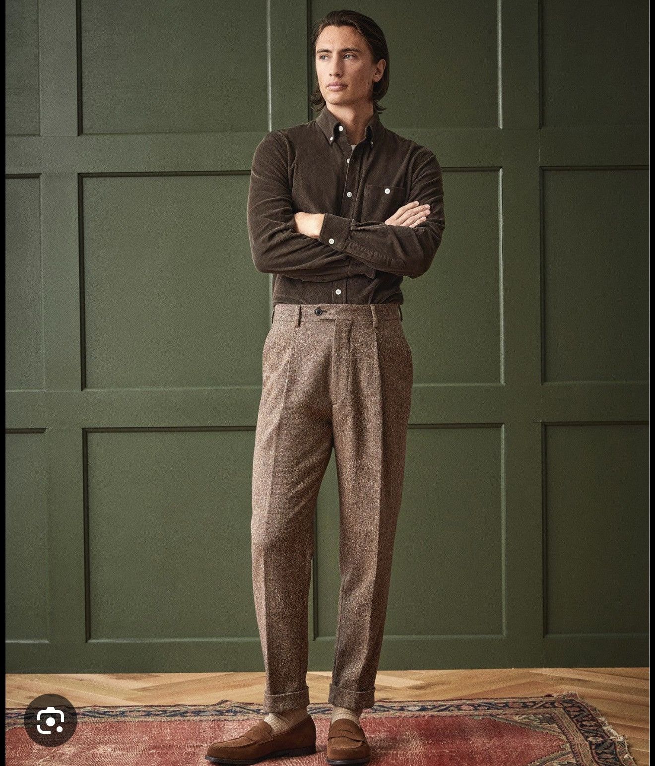 Todd Snyder WOOL DONEGAL MADISON PANTS TROUSERS BROWN Size US 31 - 7 Thumbnail