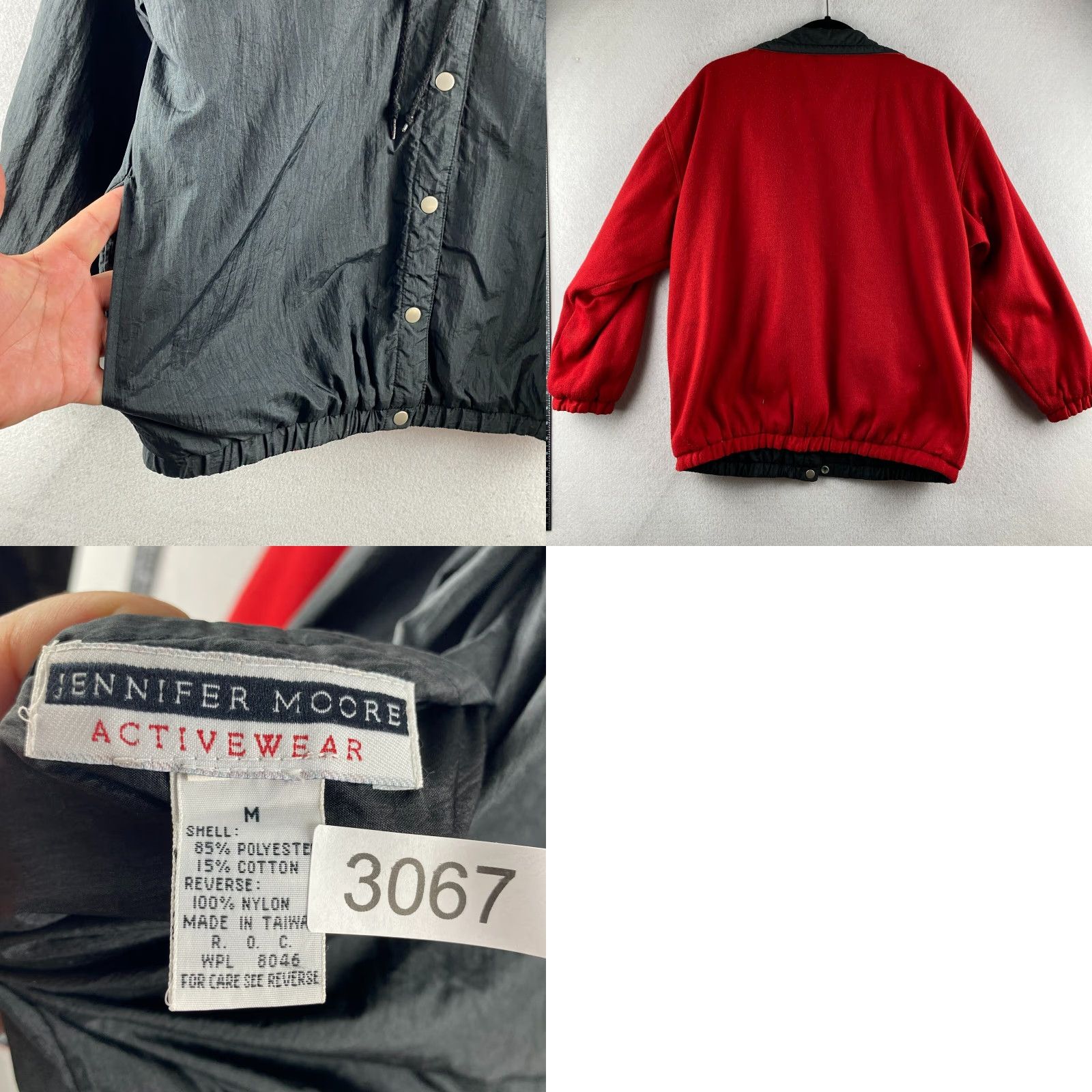 MooRER VINTAGE Jennifer Moore Jacket Mens M Black Red Reversible Snap Button Jacket Mens M Black Red Reversible Button Snap Size US M / EU 48-50 / 2 - 10 Thumbnail