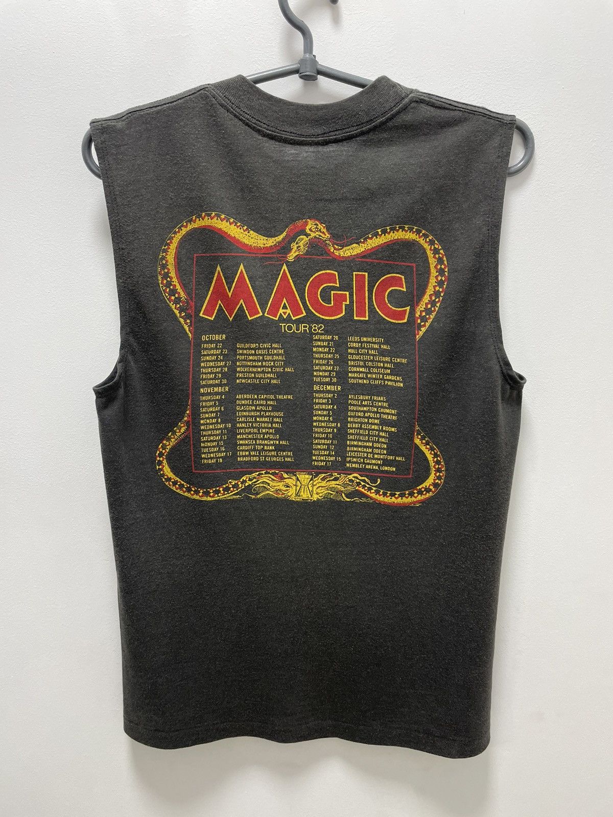 Band Tees Vintage 82s Gillan Magic tour Deep Purple T-shirt Sleeveless Size US XS / EU 42 / 0 - 10 Thumbnail