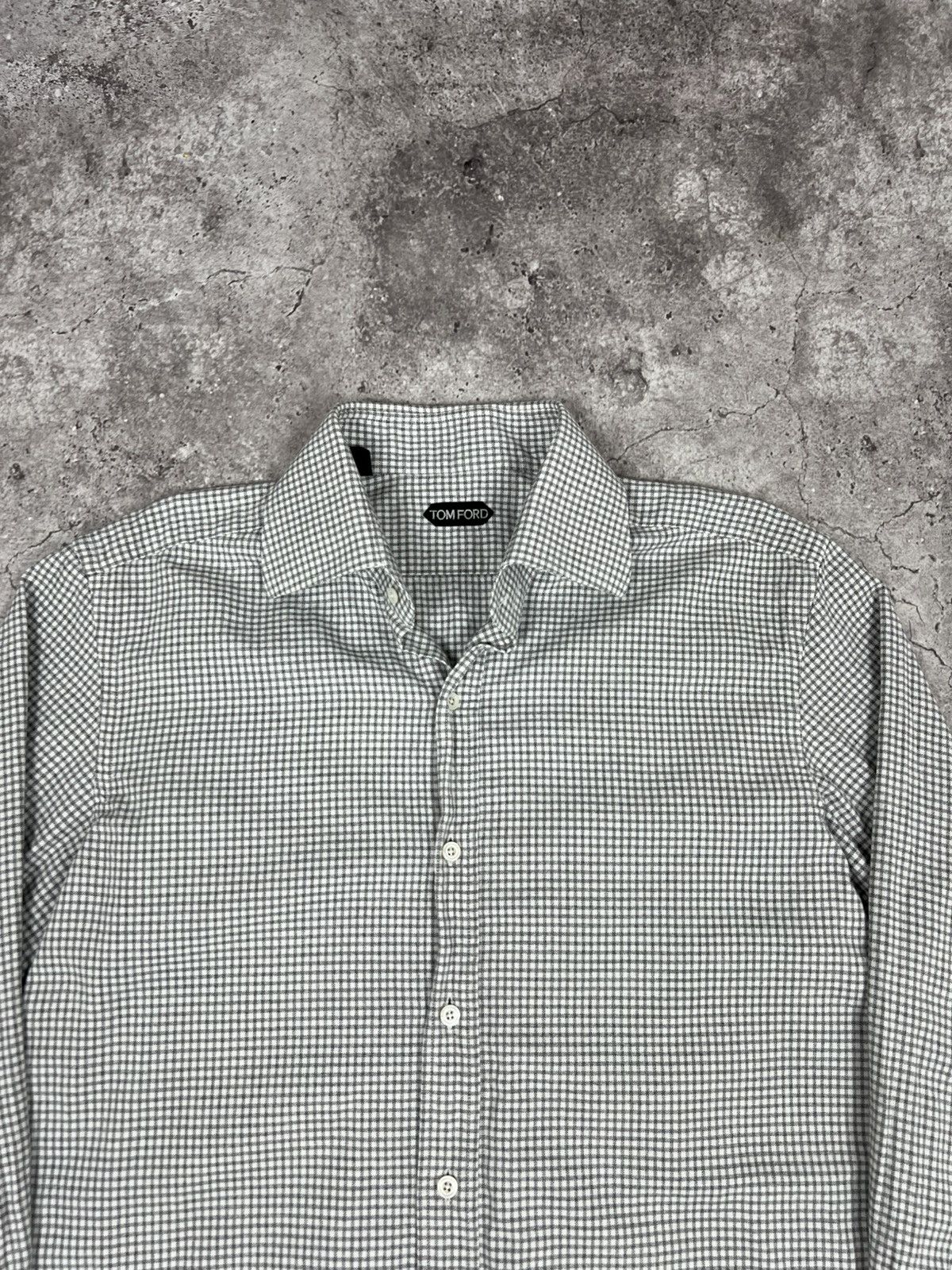 Tom Ford Tom Ford Check Cotton Shirt Button Up Overshirt Long Sleeve Size US XL / EU 56 / 4 - 4 Thumbnail