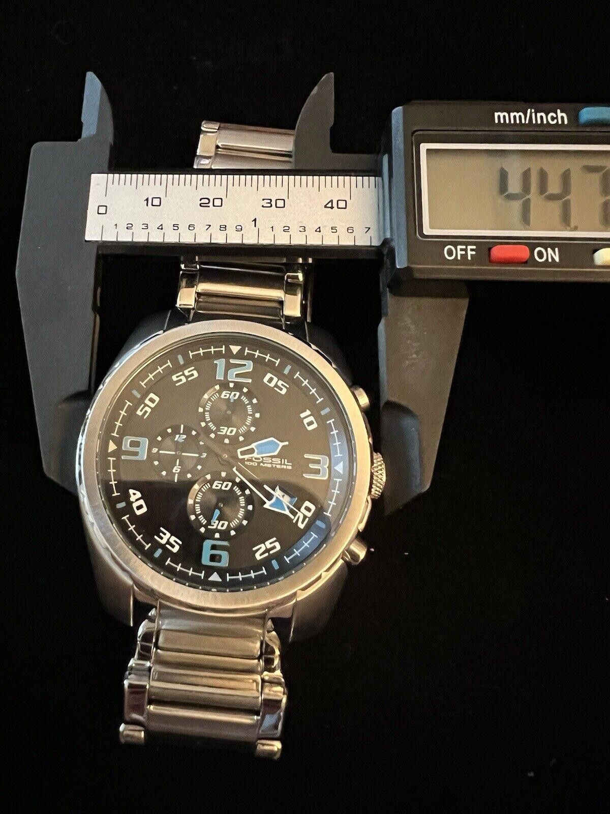 Fossil Fossil Men's Blue watch CH2507 Chronograph New Battery Size ONE SIZE - 3 Thumbnail