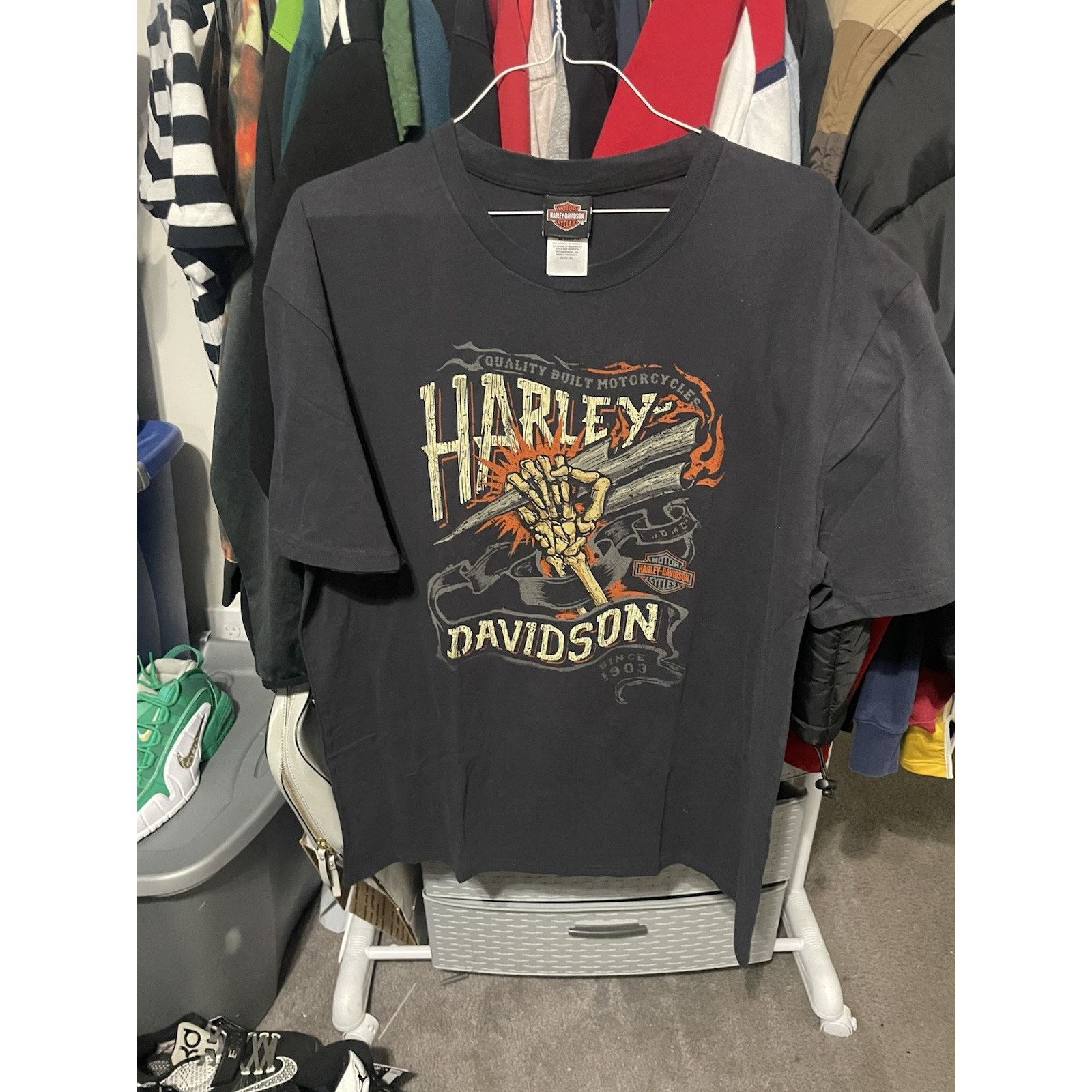 Harley Davidson Size XL- Harley Davidson Shirt Black Triple S Morgantown WV Size US XL / EU 56 / 4 - 1 Thumbnail