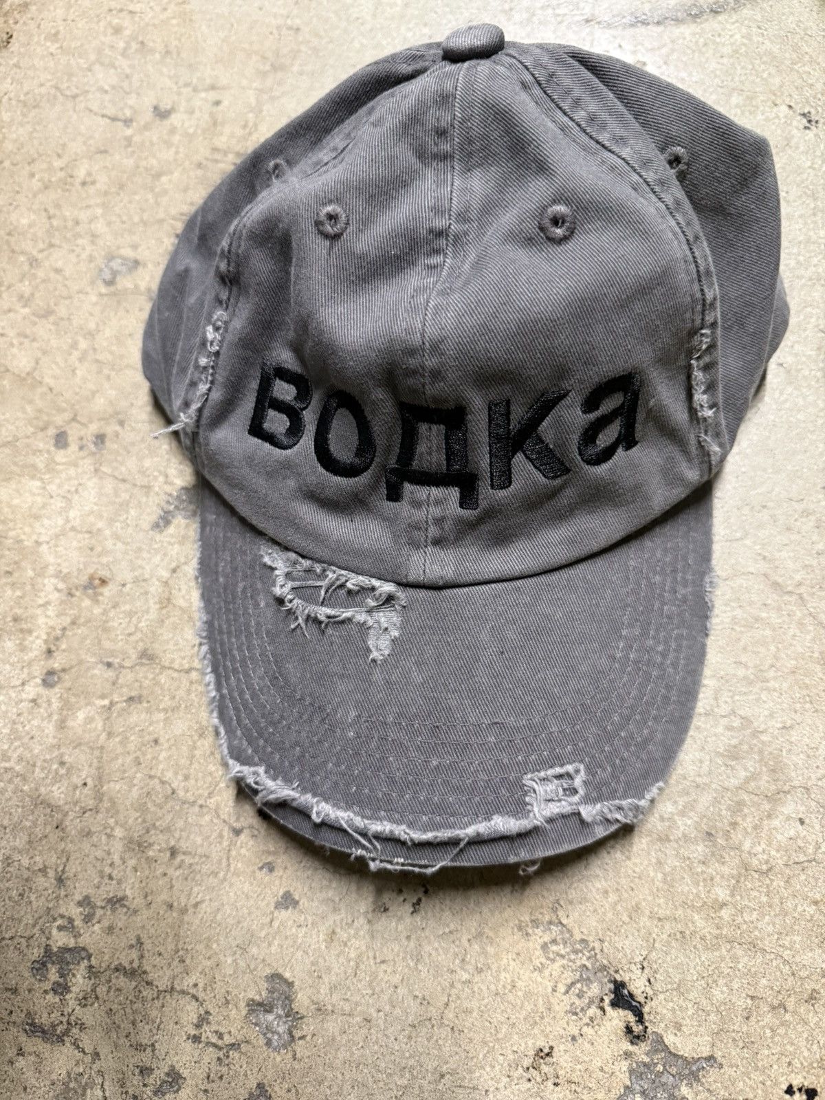 ALEXANDER DIGENOVA Alexander Digenova Trashed Bodka Hat Size ONE SIZE - 1 Thumbnail