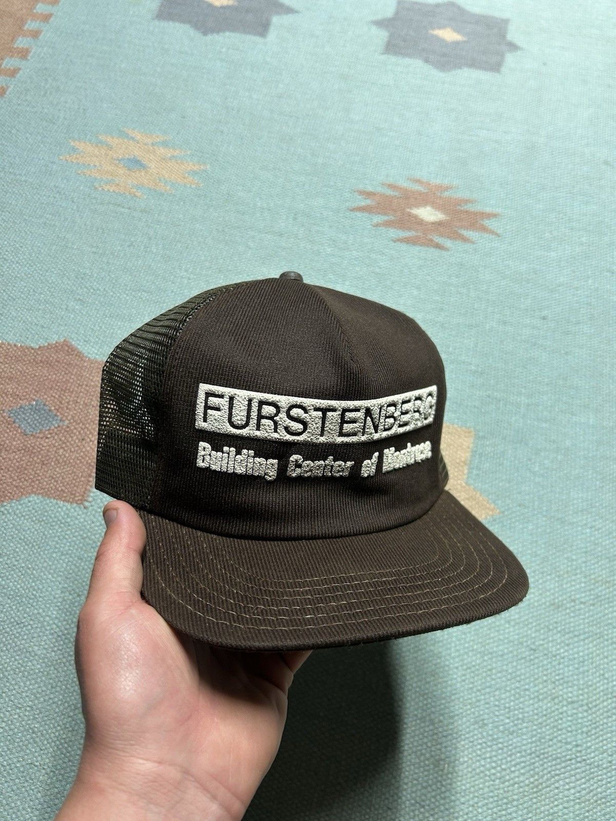 Vintage Vtg 80s trucker hat Furstenberg building center Montrose USA Size ONE SIZE - 1 Thumbnail