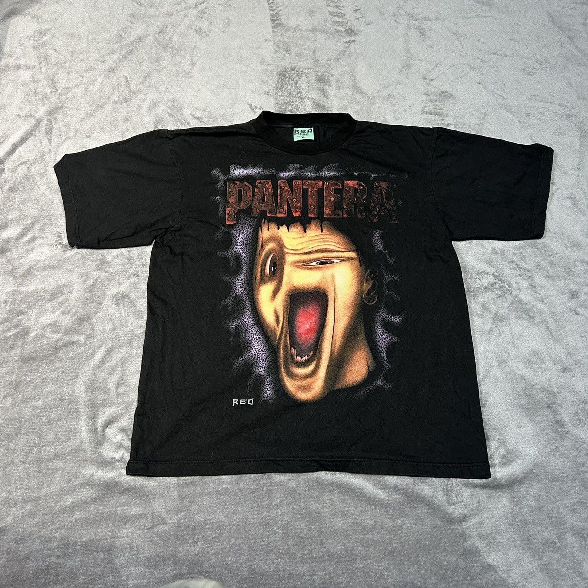 image of Pantera Reo Rock Of The T Shirtsbig Logo Print Vintage in Black, Men's (Size XL)