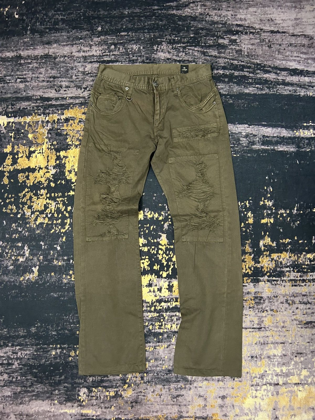 Japanese Brand 🔥🇯🇵 Semantic Design Rippet Buckle Back Pans Size US 29 - 2 Thumbnail