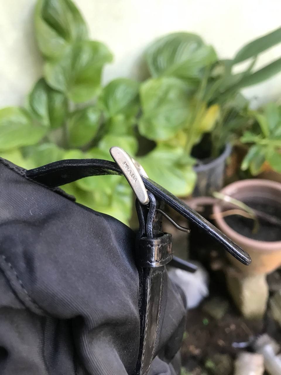 Prada × Vintage Authentic Prada Black Backpack Size ONE SIZE - 7 Thumbnail