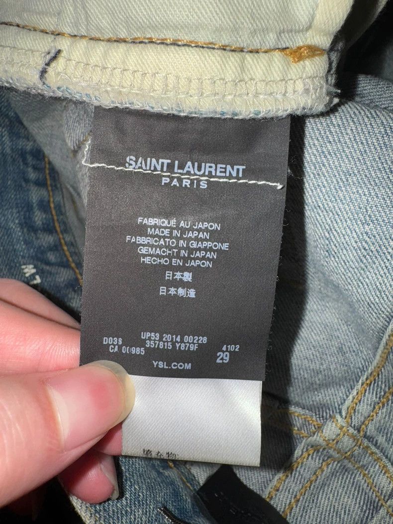 Saint Laurent Paris Saint Laurent washed vermillion light jeans Size US 29 - 2 Thumbnail