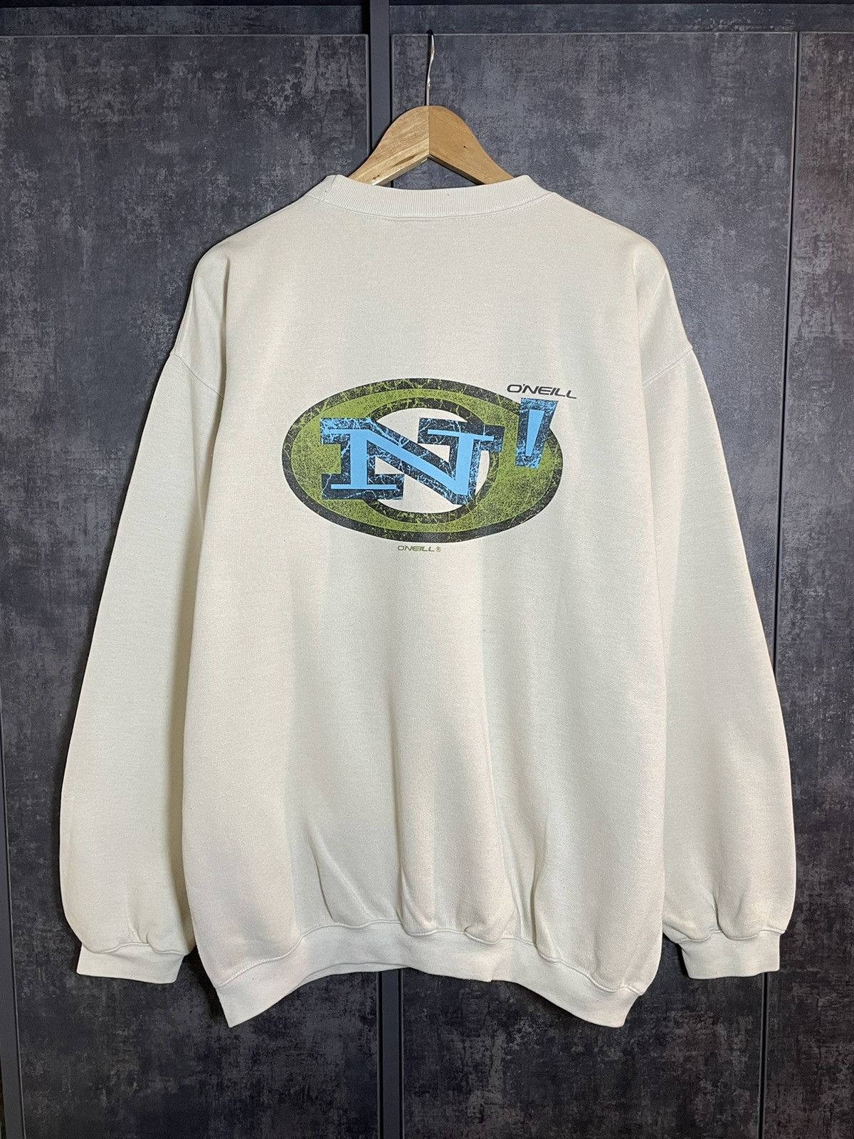 O'Neill Crazy Rare O’neill Boxy Sweatshirt Big Logo Surfstyle Hype Size US L / EU 52-54 / 3 - 1 Thumbnail