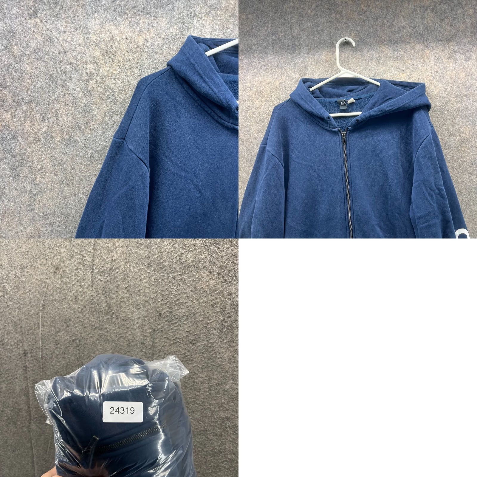 Adidas VINTAGE adidas Sweater Men XL Blue Full Zip Hooded Pullover NFL? (Note: Original title doesn’t include NFL) Size US XL / EU 56 / 4 - 8 Thumbnail