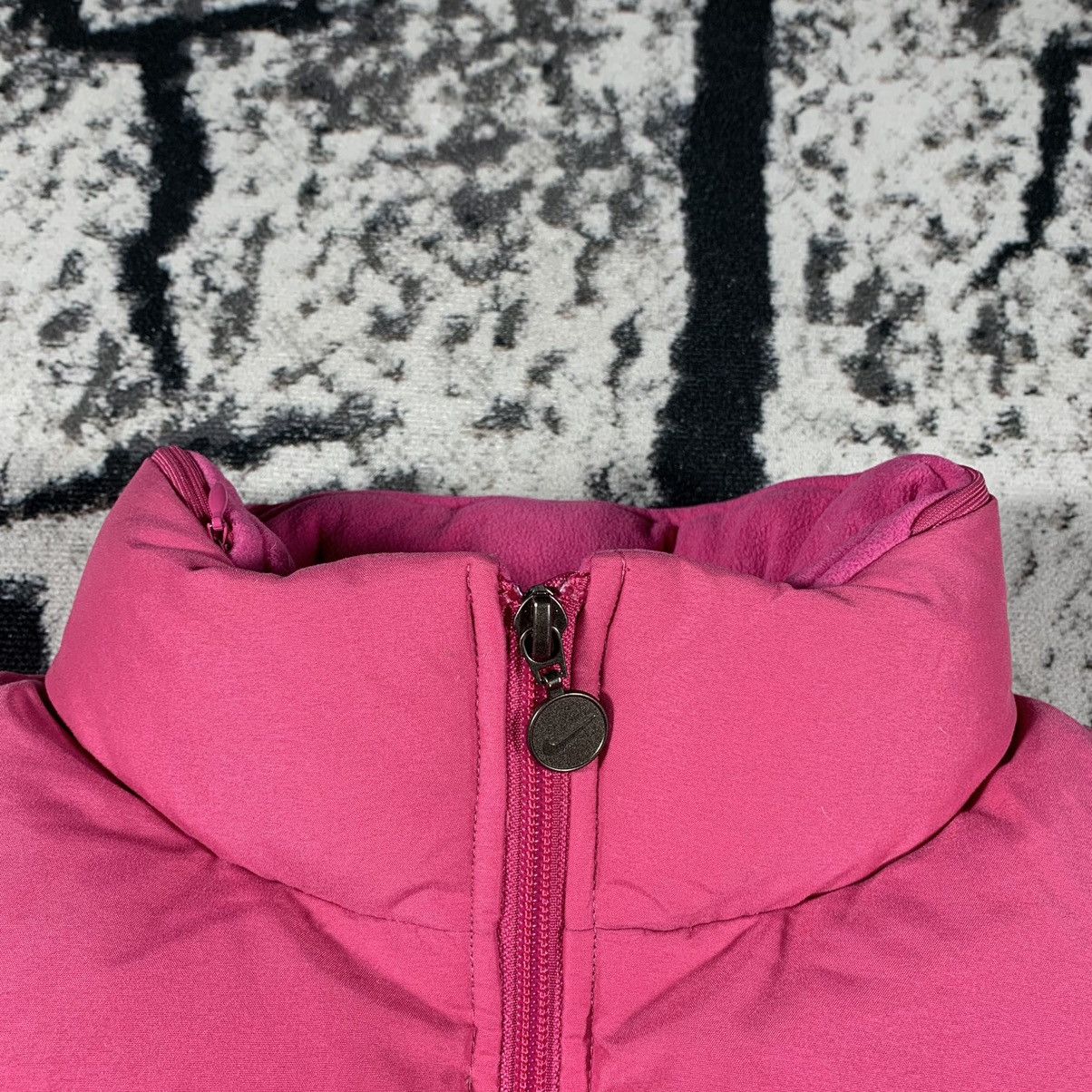 Nike × Vintage 💗Rare Vintage Nike Pink Puffer Jacket Swoosh 2000s y2k Style Size L / US 10 / IT 46 - 4 Thumbnail