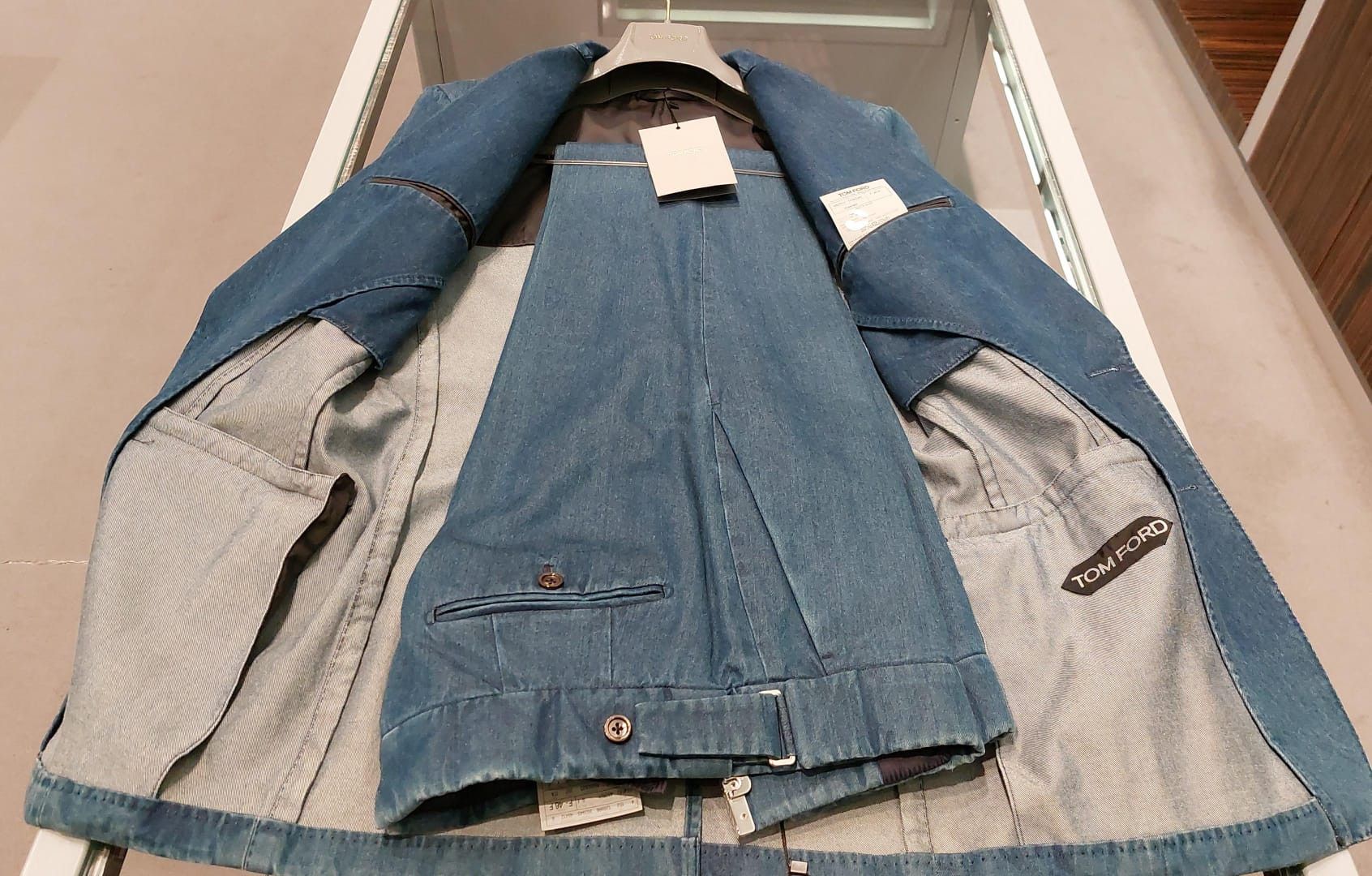 Tom Ford o1loc1c0724 Denim Suit in Blue Size US S / EU 44-46 / 1 - 4 Thumbnail