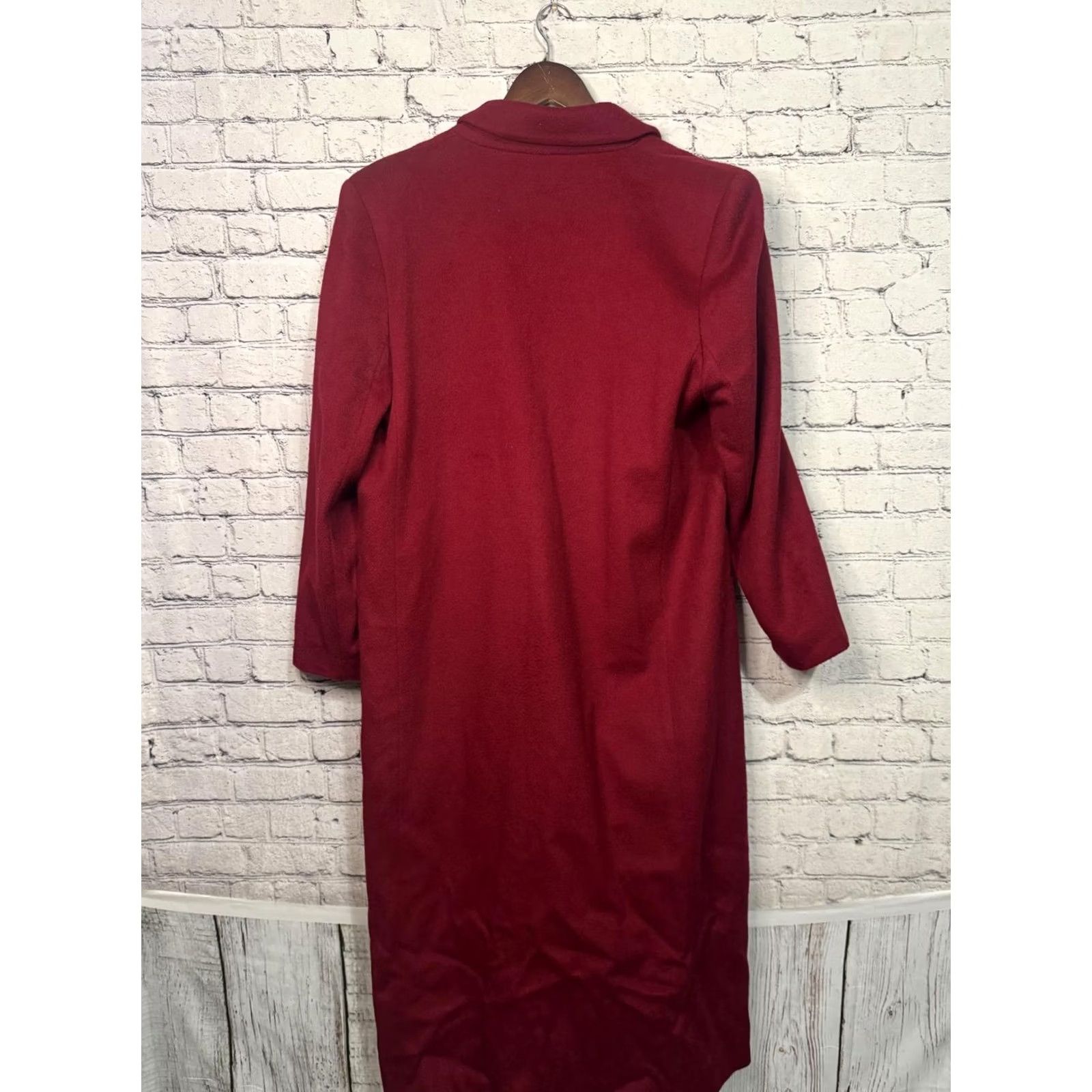 Vintage VINTAGE Kristen Blake Women's Long Coat Red Size 16 Wool Dress Coat Size XXL / US 16-18 / IT 52-54 - 4 Thumbnail