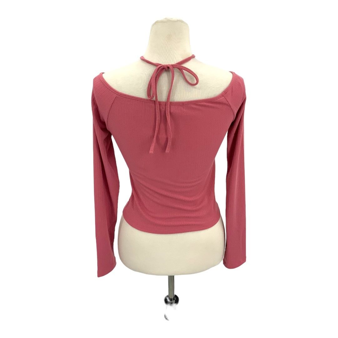 Other Aqua Pink Long Sleeve Cutout Halter Top Medium NWT $58 MSRP Size M / US 6-8 / IT 42-44 - 7 Thumbnail