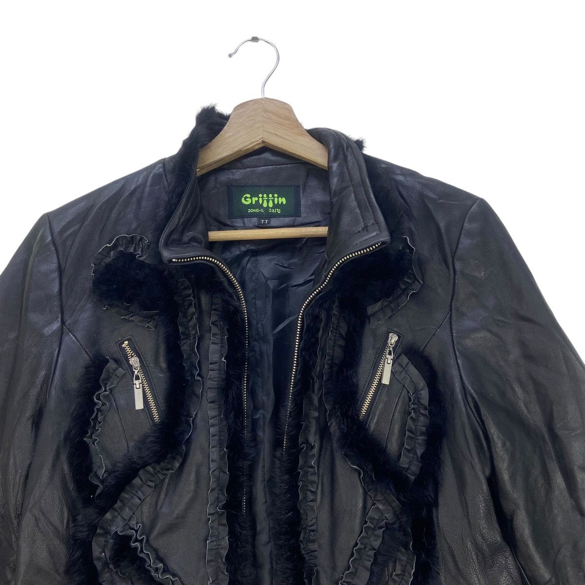 Griffin Griffin Sheepskin Leather Fur Lapin Jacket Size S / US 4 / IT 40 - 7 Thumbnail