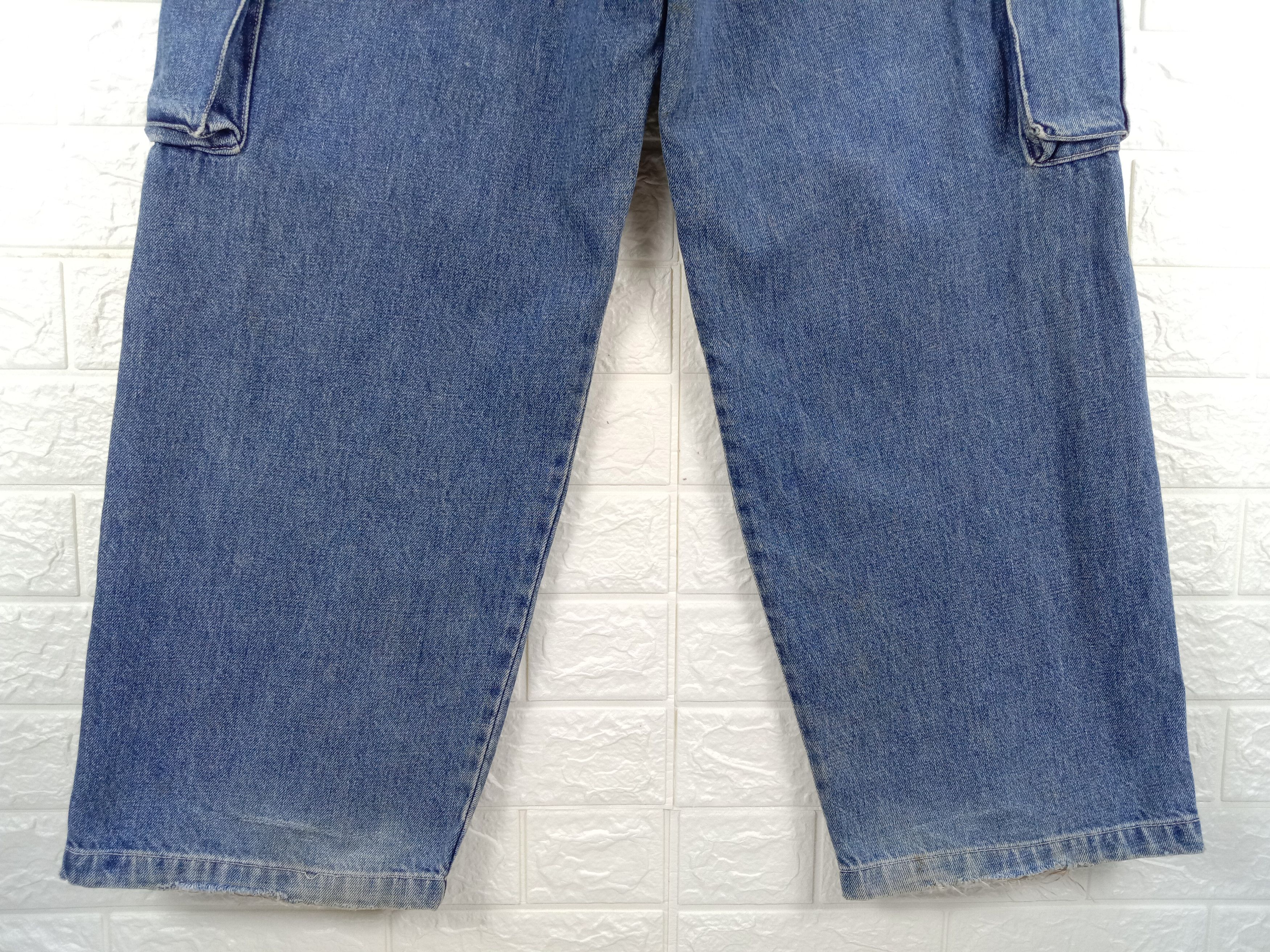 Japanese Brand Vintage Japanese Piko Wide Multi Pocket Cargo Baggy Jeans Size US 31 - 8 Thumbnail