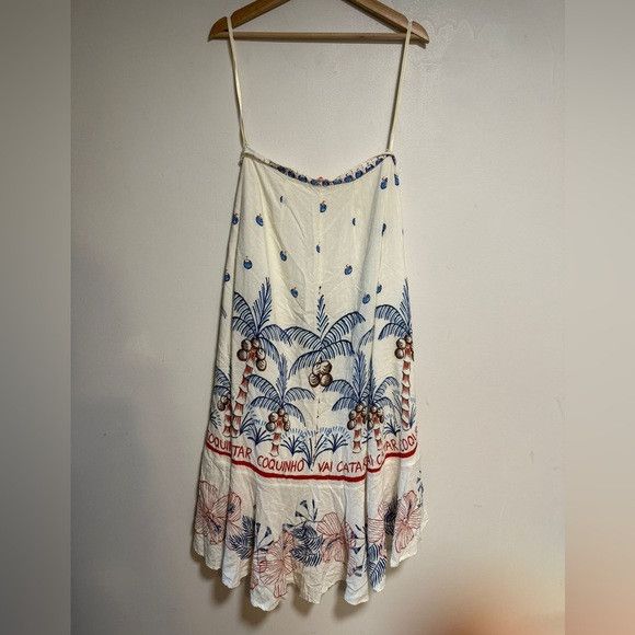 Farm Rio FARM Rio “Vai Catar Coquinho” Tropical Wrap Skirt – (Small) Size 24" / US 00 / IT 34 - 2 Thumbnail