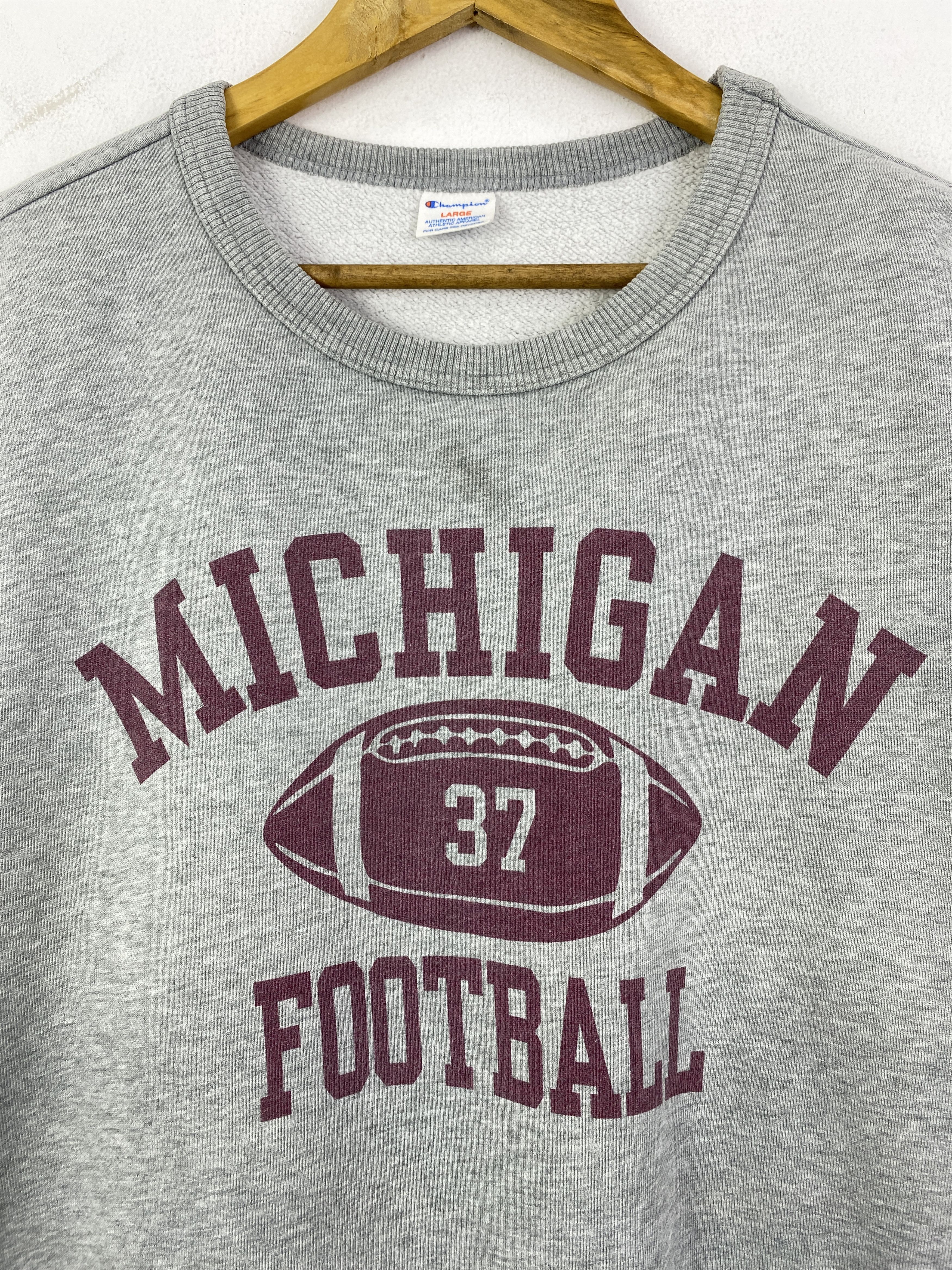 Champion Vintage 90s Champion Michigan Football Sweatshirt SH0177 Size US L / EU 52-54 / 3 - 8 Thumbnail