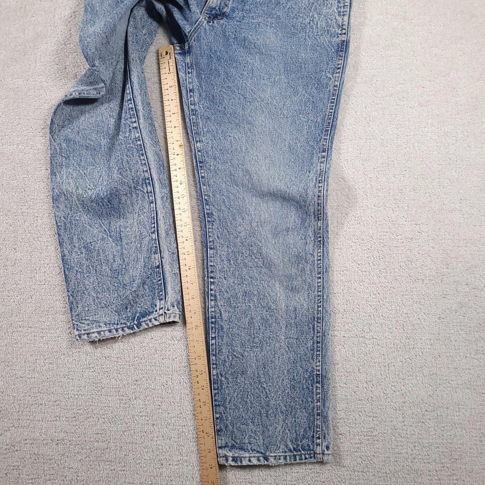 Lee Vtg 80s Lee Jeans Mens 36x30 Acid Wash Union Made In USA Size US 35 - 6 Thumbnail
