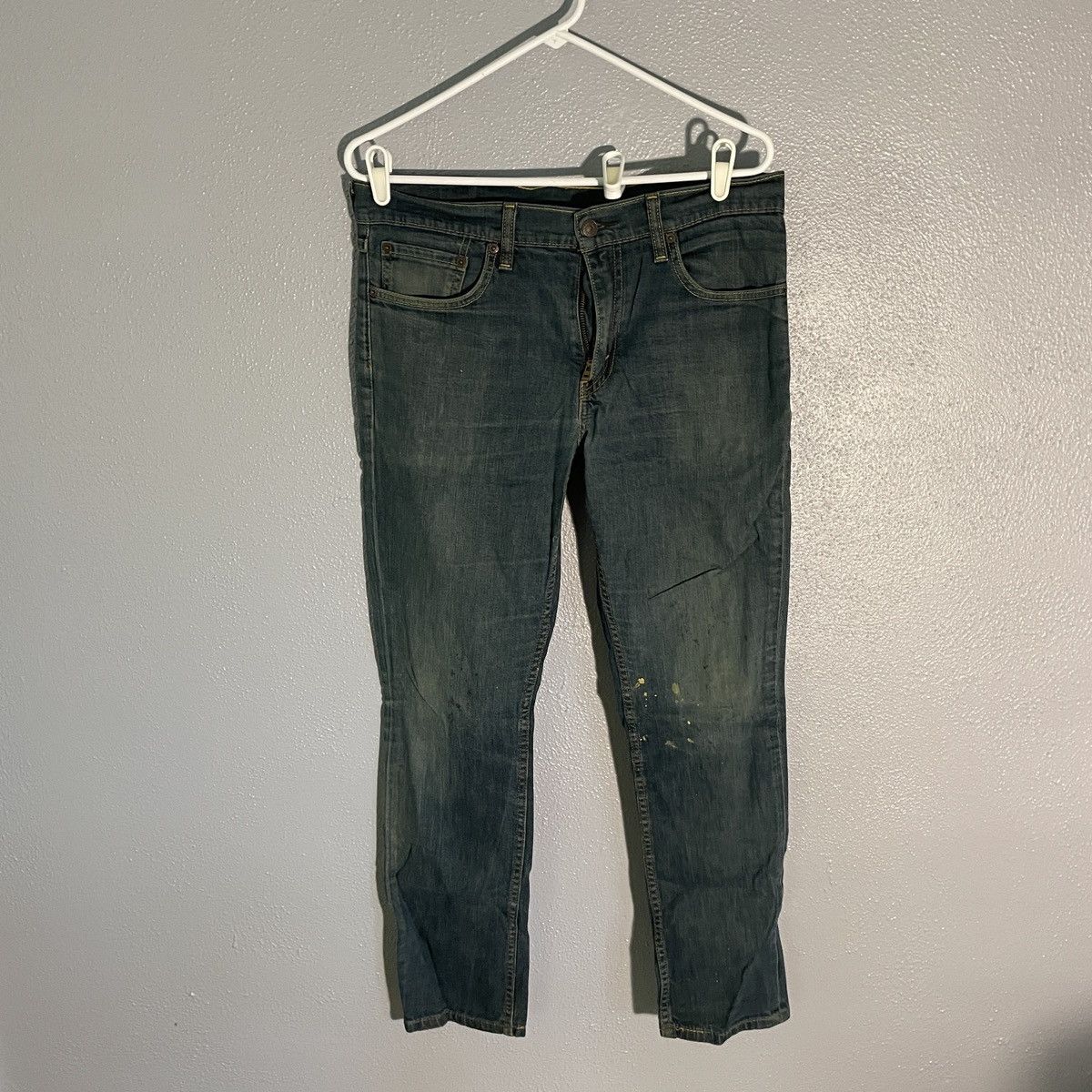 Levi's × Vintage Levi’s 511 Blue Paint Splattered Jeans Men’s Size 33x32 Size US 33 - 1 Thumbnail