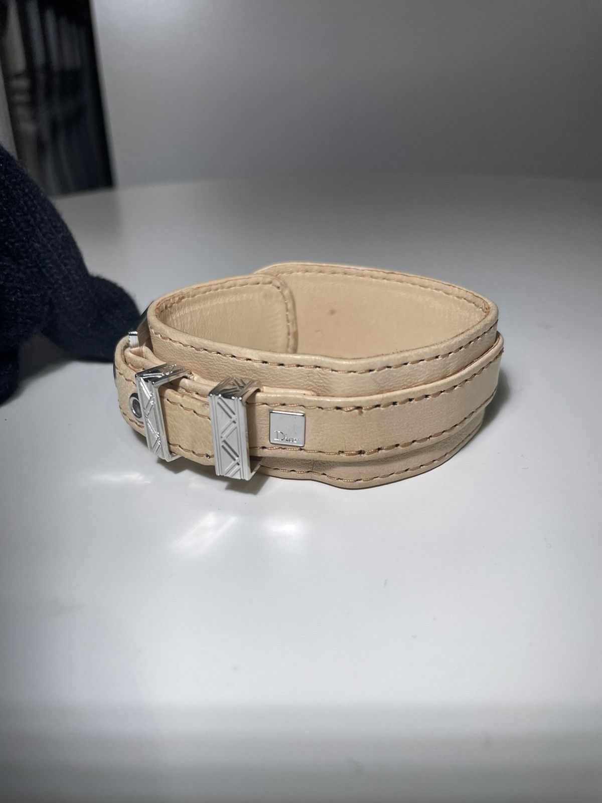 Dior Rare Dior by John Galliano Leather Choker Necklace Size ONE SIZE - 6 Thumbnail