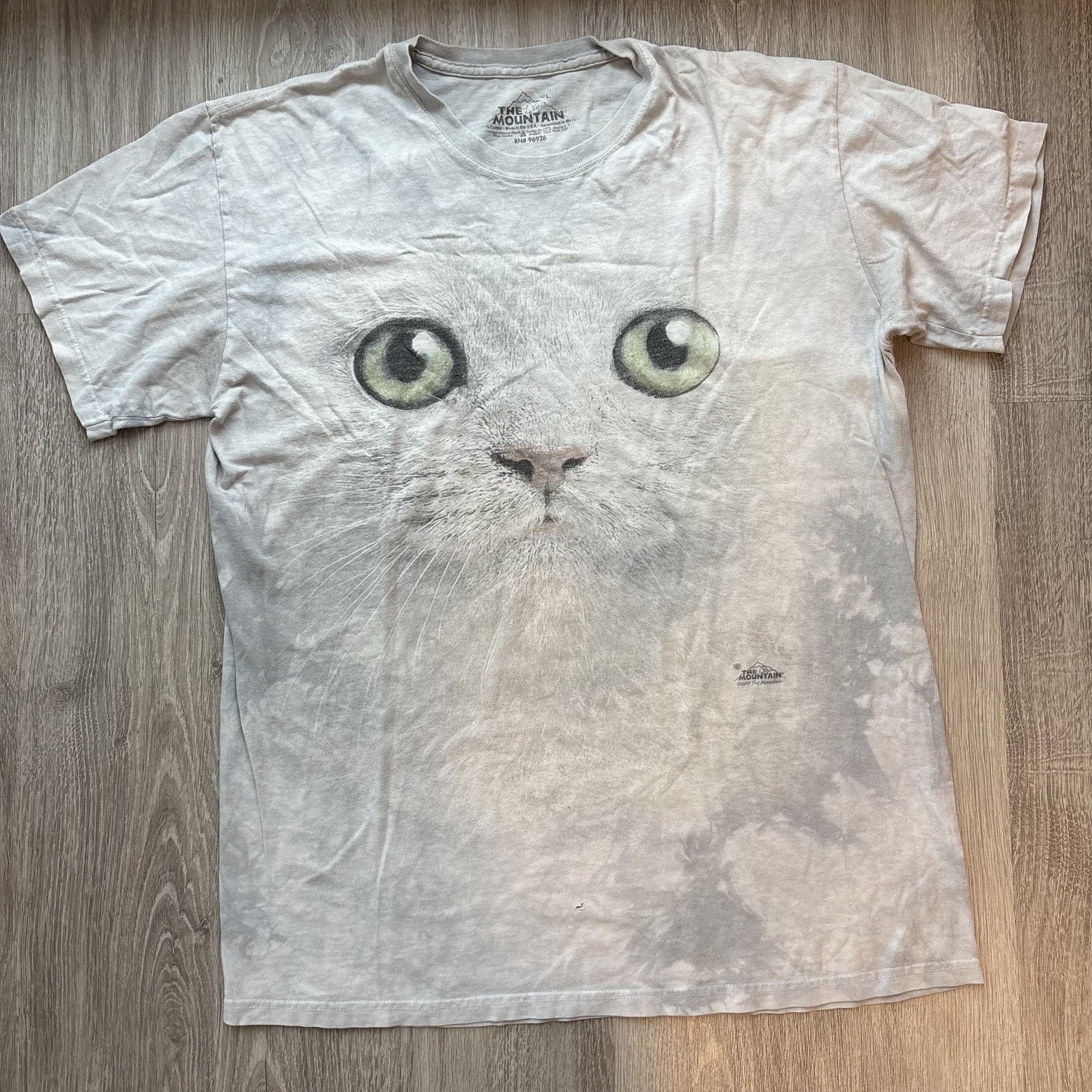 The Mountain The Mountain White Cat T-Shirt Tie Dye Y2K 2011 Vintage L Size US L / EU 52-54 / 3 - 2 Thumbnail