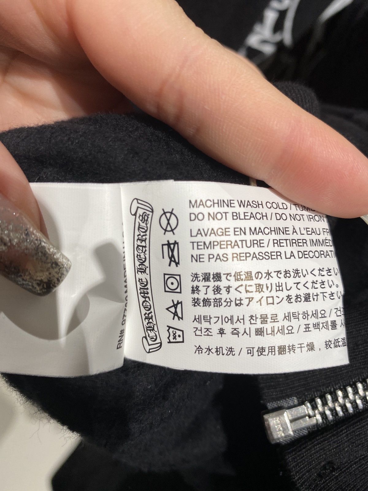 Chrome Hearts Chrome Hearts Cross Pattern Scroll Logo Zip Up Hoodie Size US M / EU 48-50 / 2 - 5 Thumbnail
