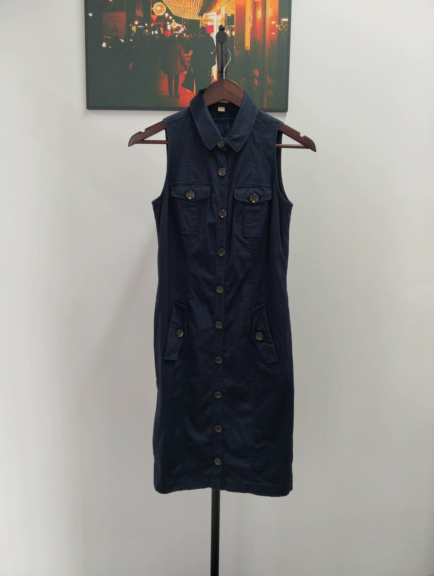 Burberry Burberry Sleeveless Denim Dress UK8 - dmc Size US M / EU 48-50 / 2 - 1 Thumbnail